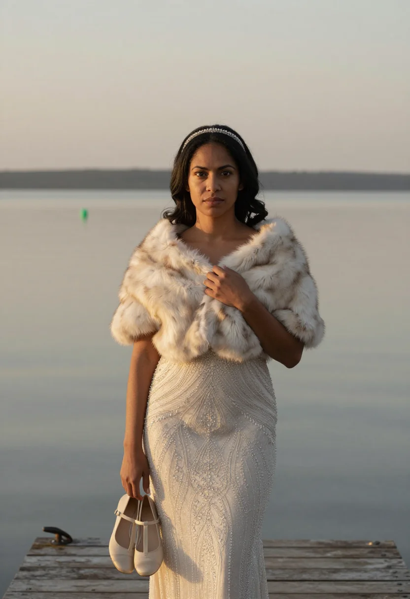 AI gatsby long island sample — portrait of a woman, half-length portrait of a mixed-heritag