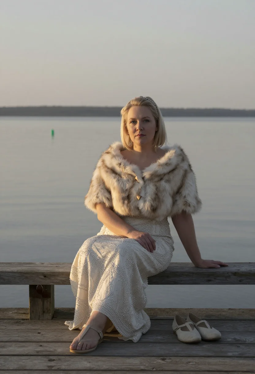 AI gatsby long island sample — portrait of a woman, three-quarter-length portrait of a Scan
