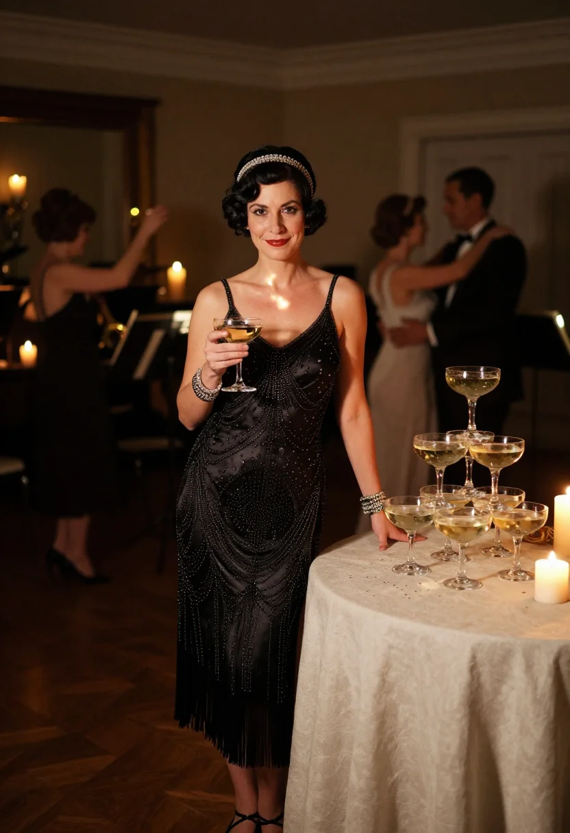 AI gatsby long island sample — portrait of a woman, three-quarter-length portrait of an Ita