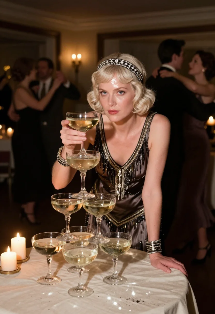 AI gatsby long island sample — portrait of a woman, half-length portrait of a Western-Europ