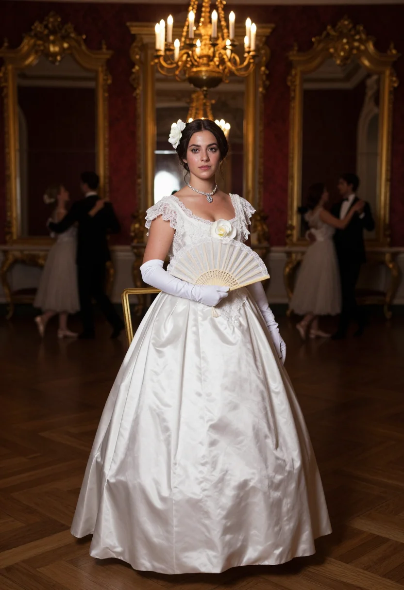 AI gattopardo sample — portrait of a woman, full-length standing portrait of a Sici