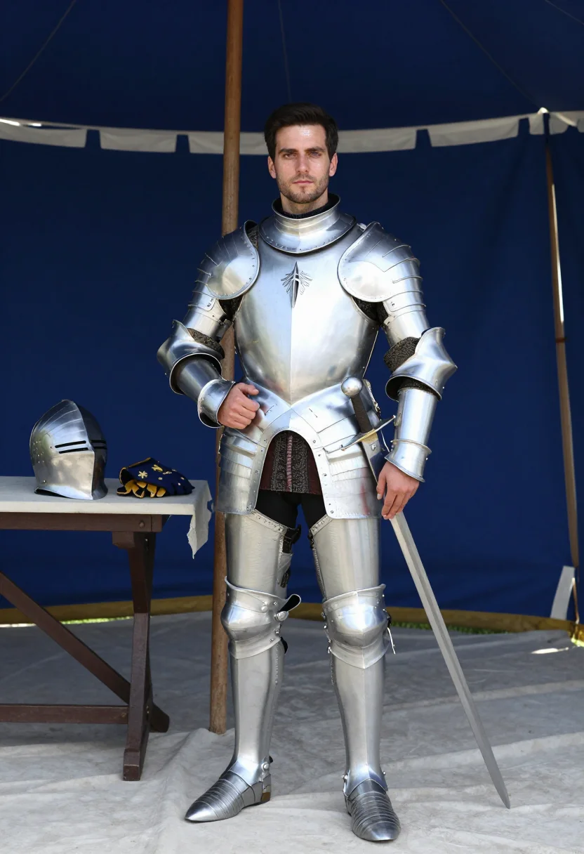 AI gendarme sample — portrait of a man, full-length portrait of a Western-Europea