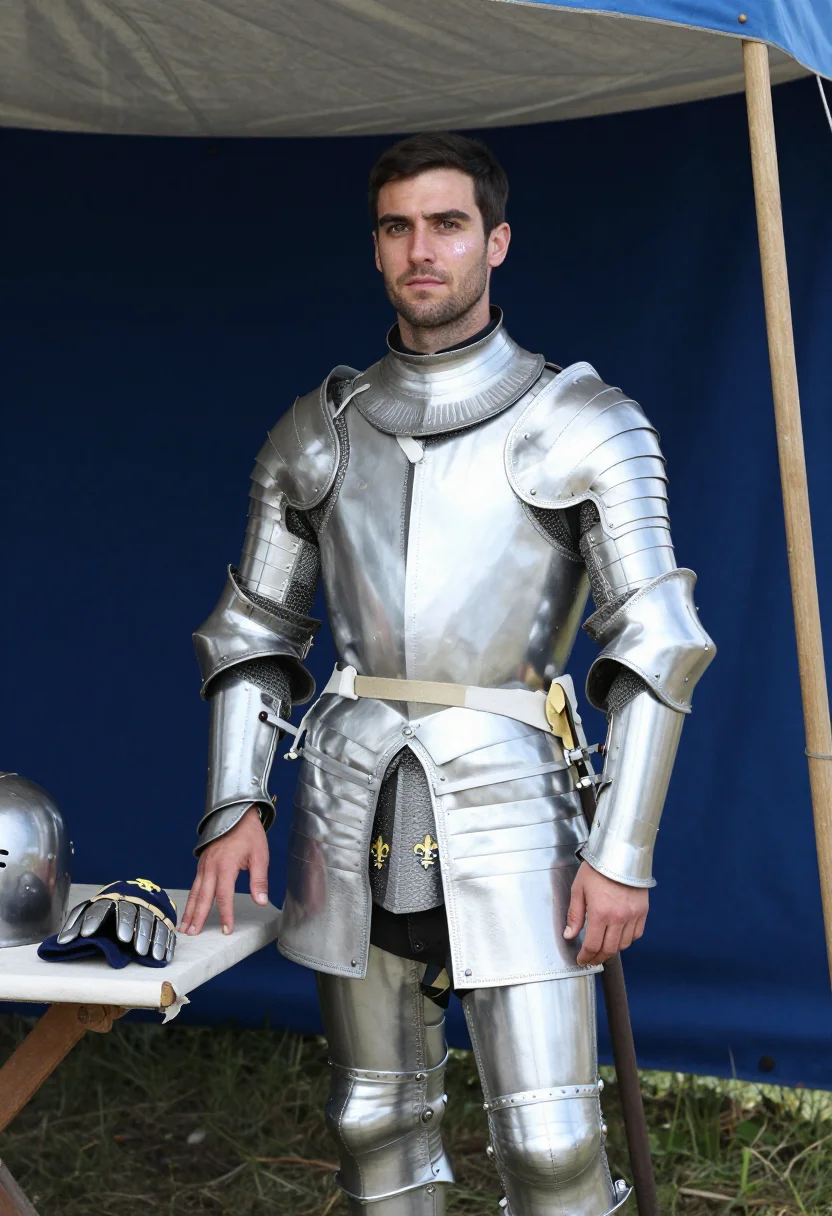 AI gendarme sample — portrait of a man, three-quarter-length portrait of a Wester