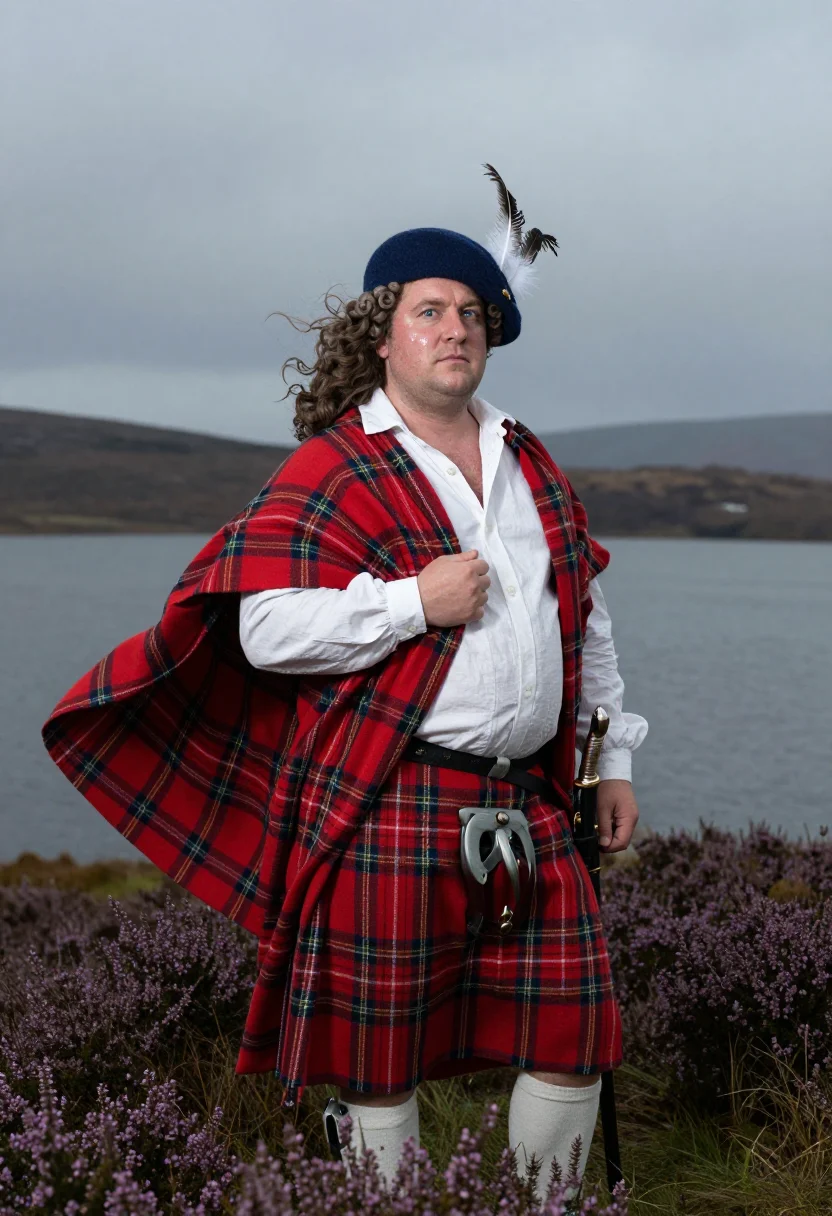 AI george iv holyrood sample — portrait of a man, close half-length portrait of a man of We