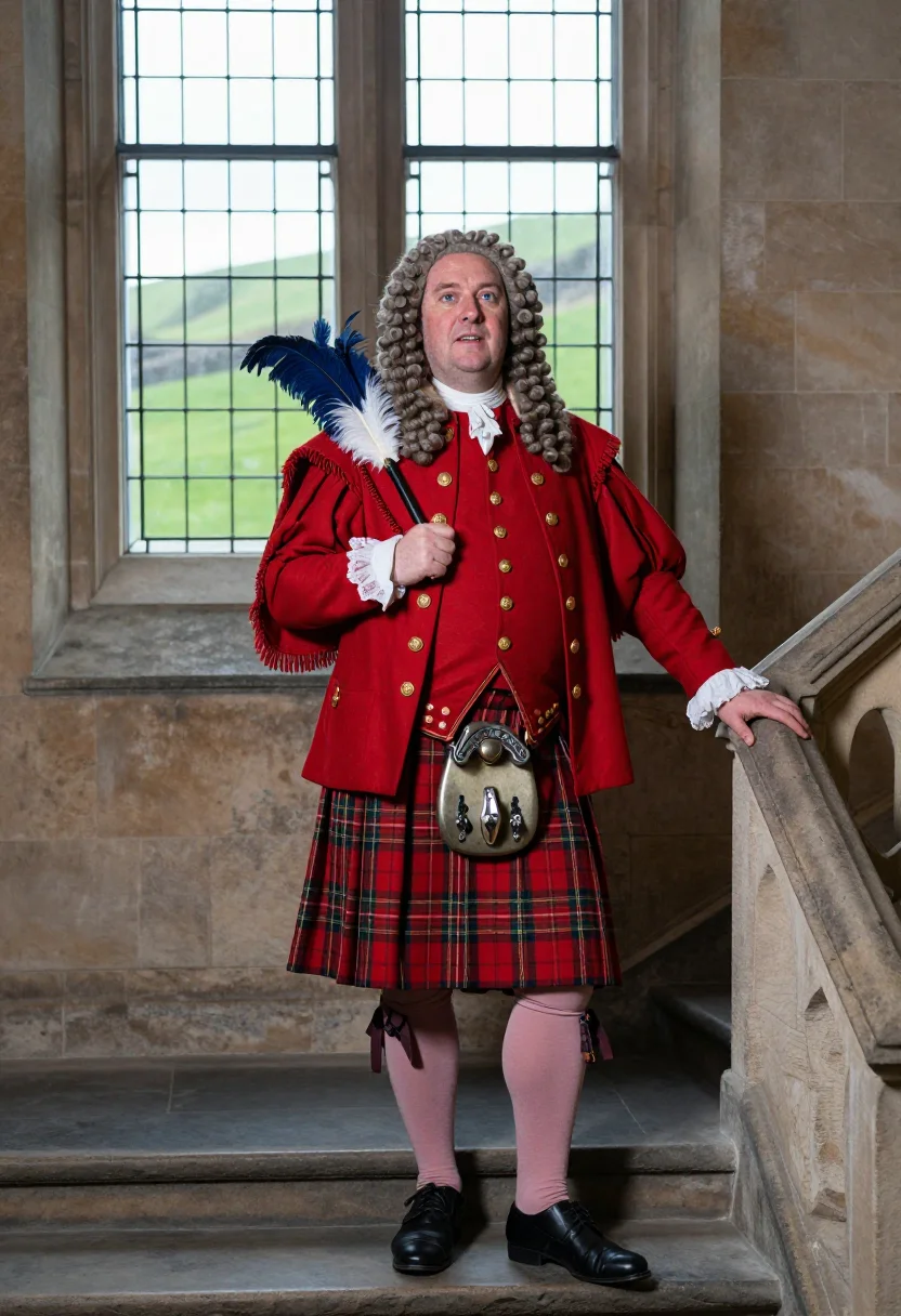 AI george iv holyrood sample — portrait of a man, close half-length portrait of a man of We