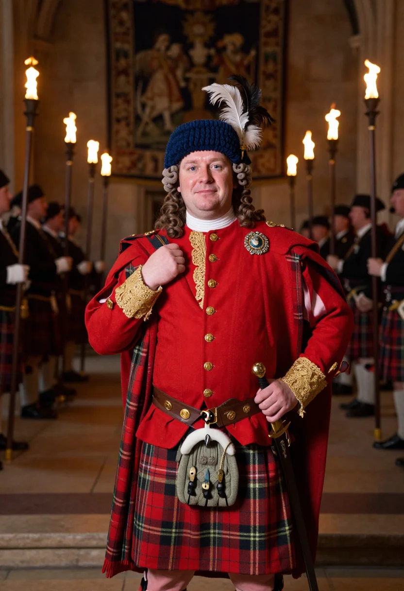 AI george iv holyrood sample — portrait of a man, close half-length portrait of a man of We