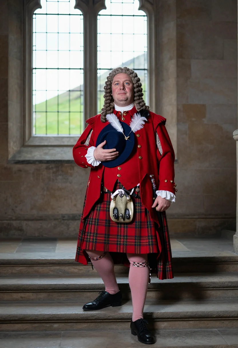 AI george iv holyrood sample — portrait of a man, full-length portrait of a man of Western-