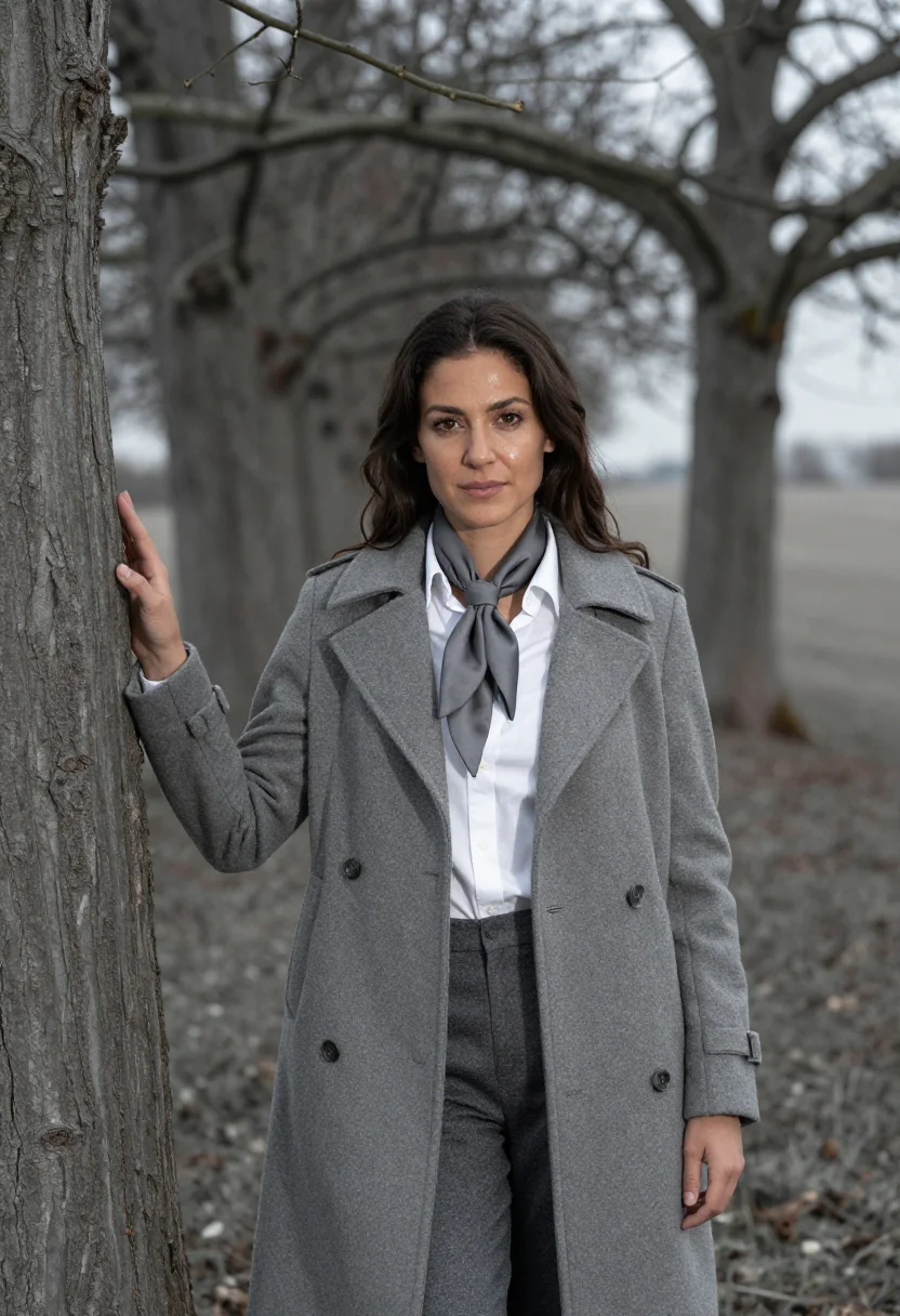 AI george sand nohant frock coat grey sample — portrait of a woman, framed chest-up from the ribs, the body
