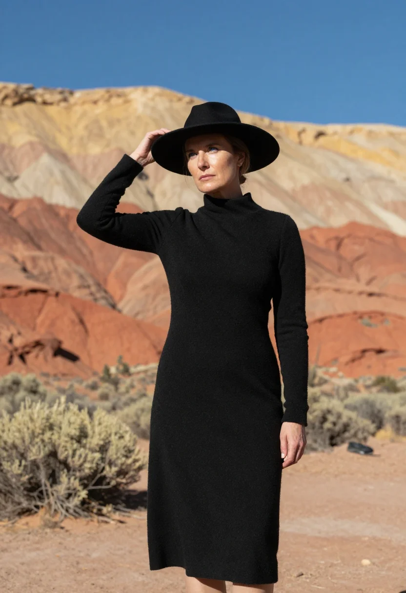 AI ghost ranch sample — portrait of a woman, chest-up portrait of a Western-European