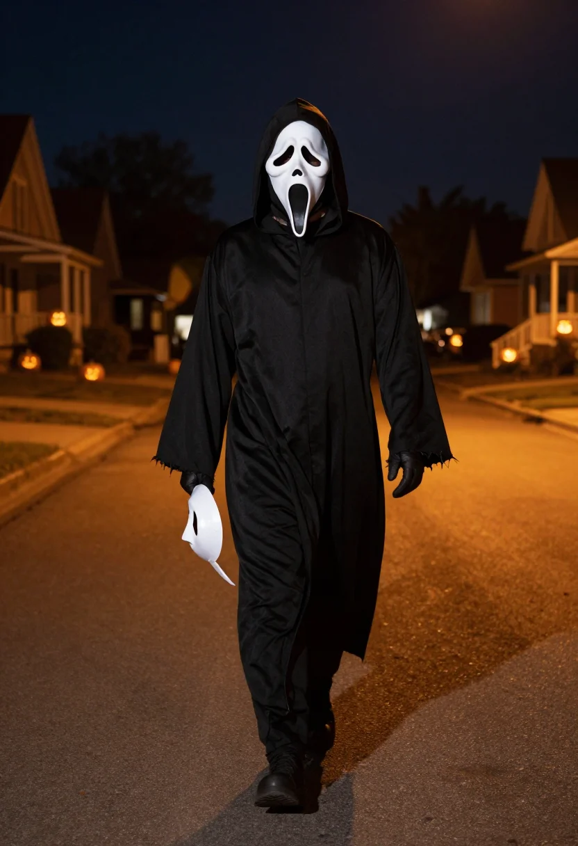 AI ghostface sample — portrait of a man, full-length portrait of an American man i