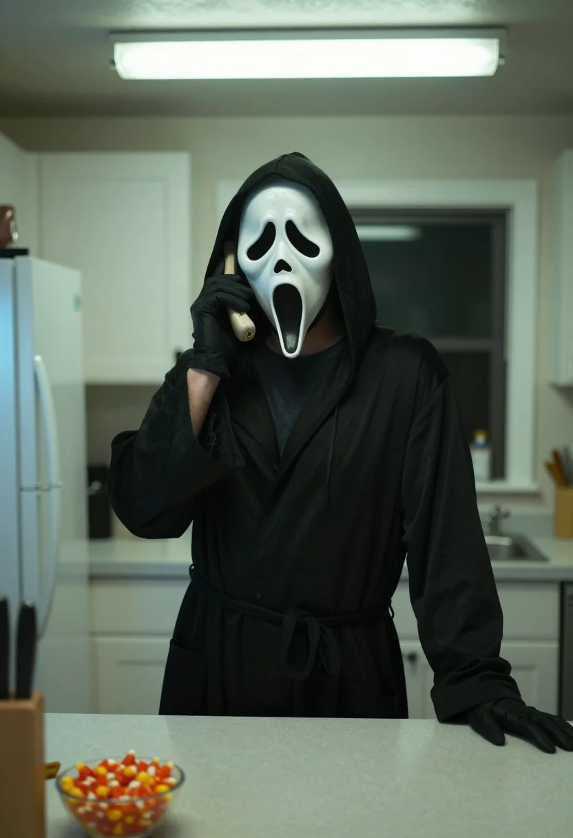 AI ghostface sample — portrait of a man, half-length portrait of an American man i