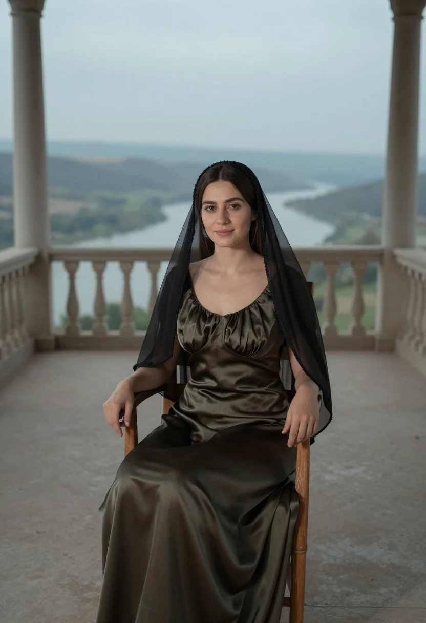 AI gioconda sample — portrait of a woman, wide seated portrait of a Western-Europ