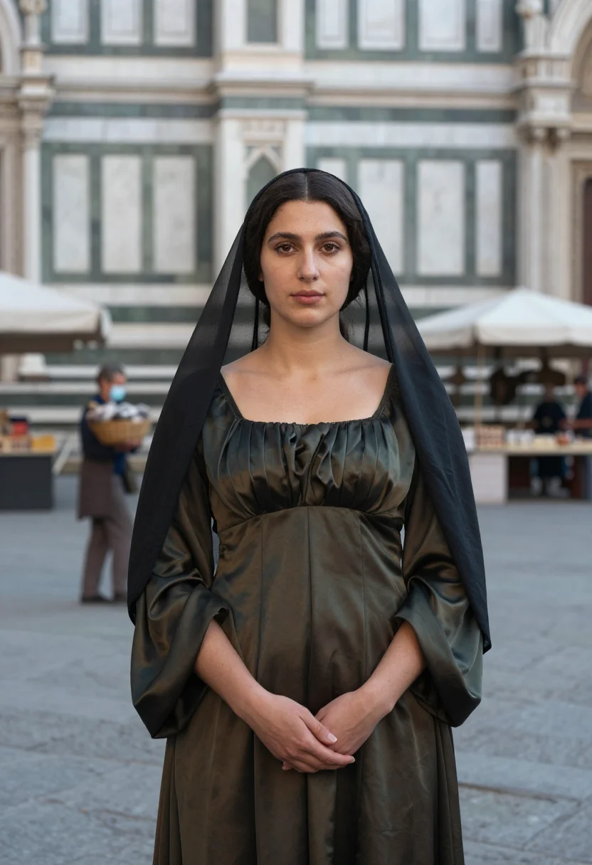 AI gioconda sample — portrait of a woman, half-length portrait of a Western-Europ