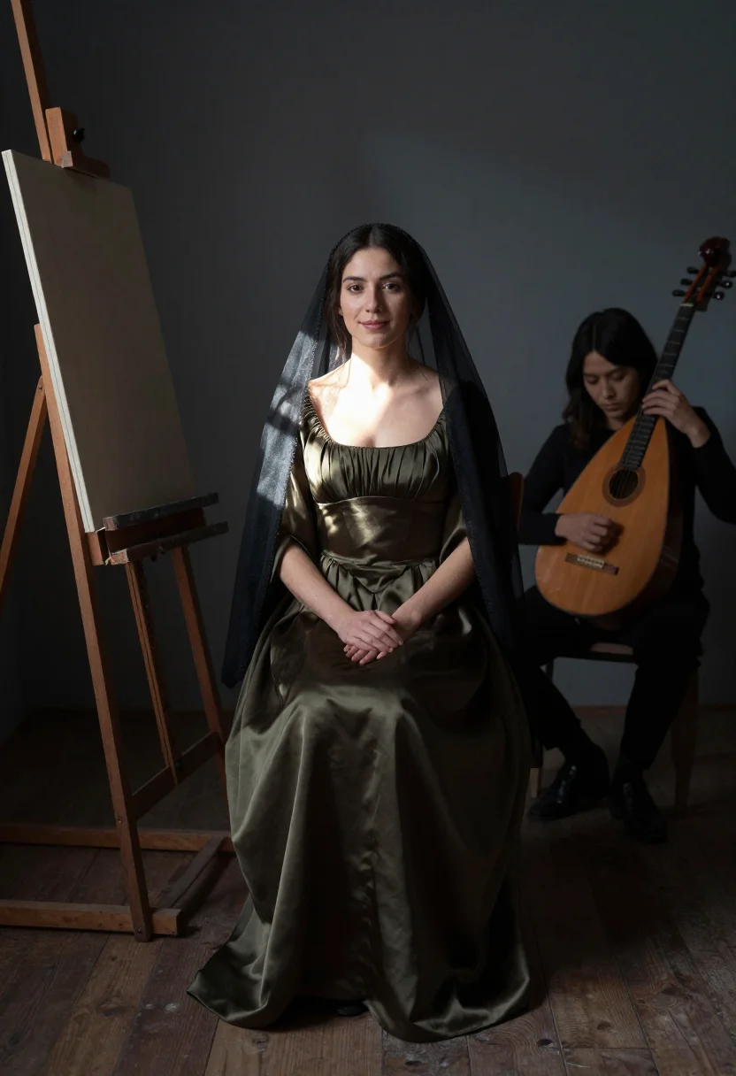 AI gioconda sample — portrait of a woman, full-length portrait of a Western-Europ