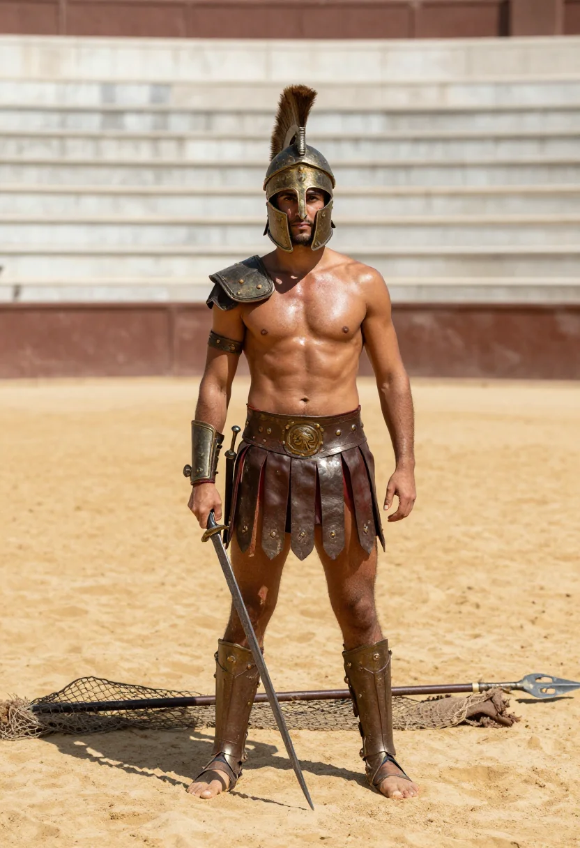 Example portrait from the AI Gladiator — Free Preview, Train Once