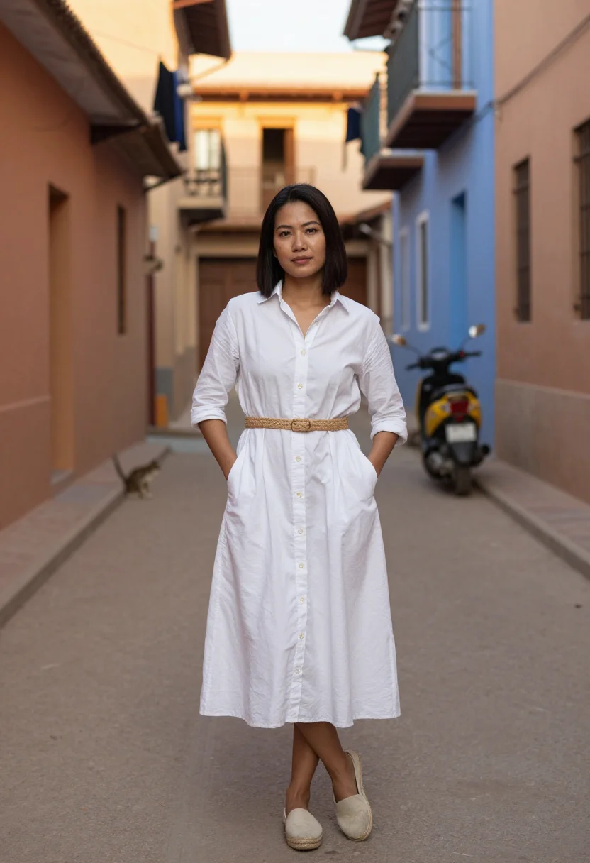 AI goa sample — portrait of a woman, full-length portrait of an East Asian w