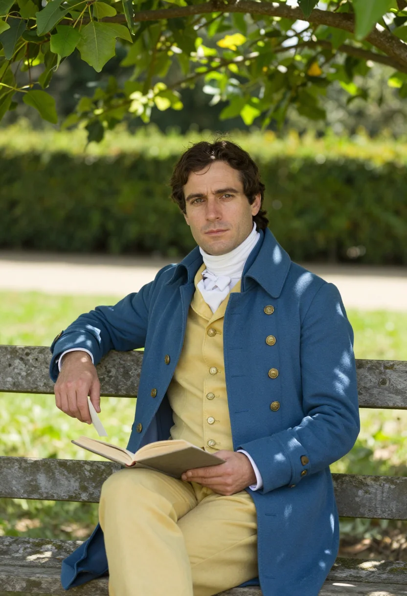 AI goethe sample — portrait of a man, close half-length portrait of a man of We