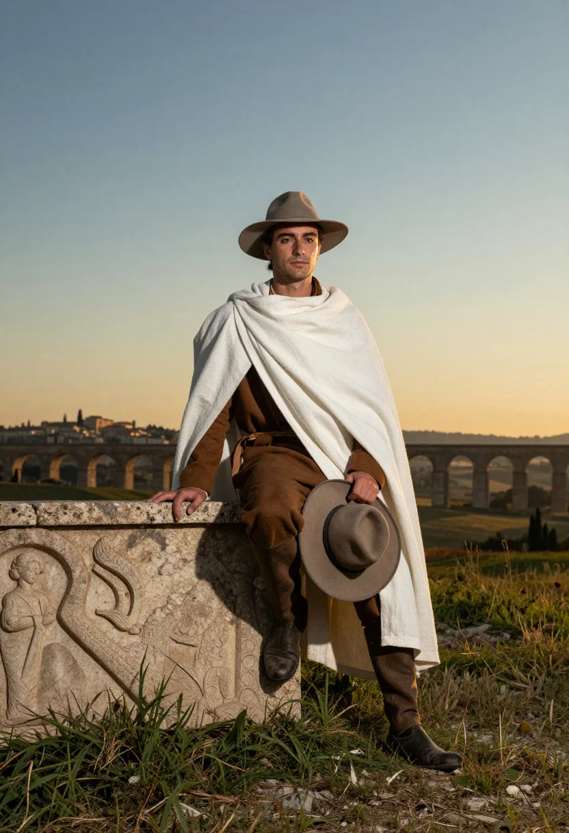AI goethe sample — portrait of a man, full-length portrait of a man of Western-
