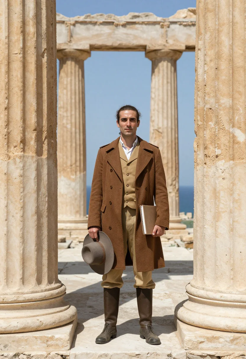 AI goethe sample — portrait of a man, full-length portrait of a man of Western-
