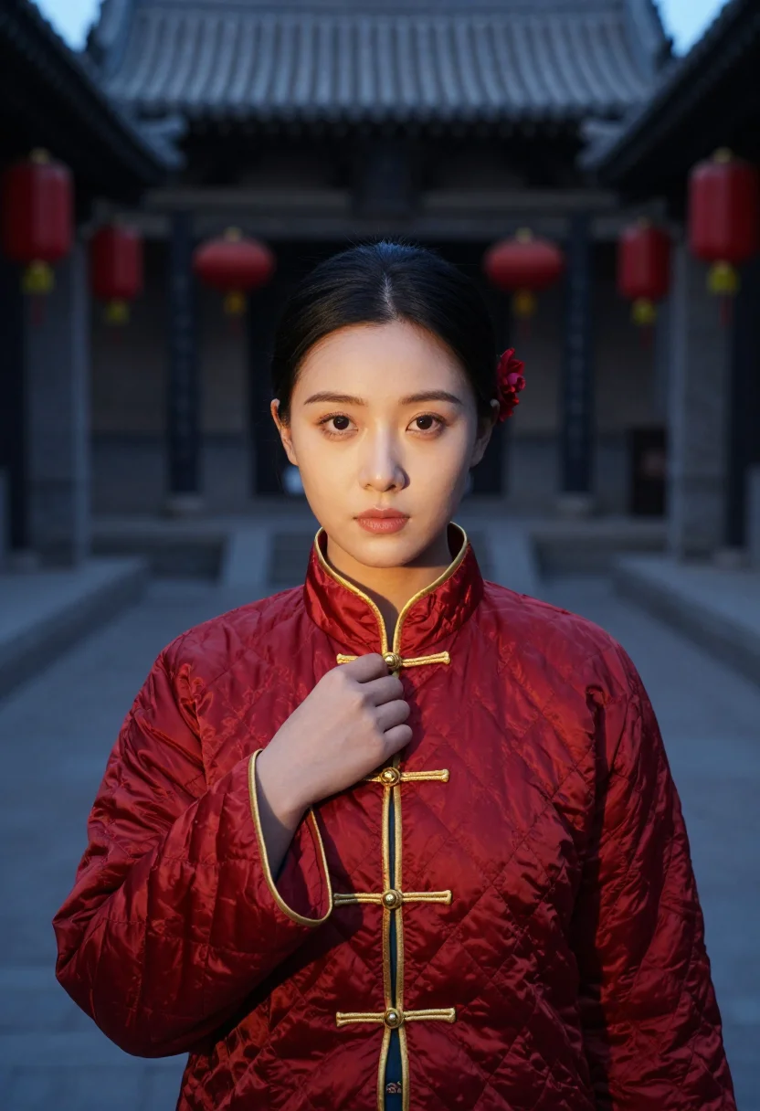 AI gong li sample — portrait of a woman, close chest-up portrait of a Chinese wo