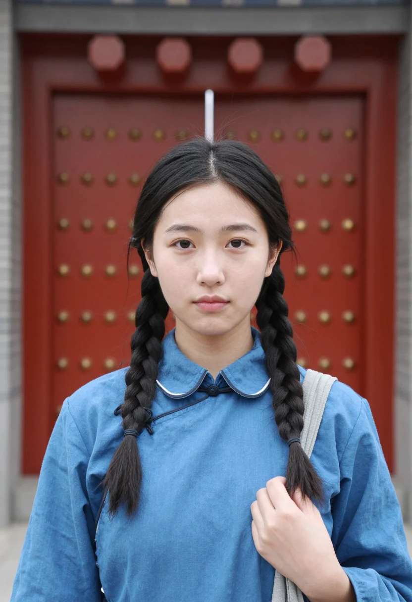 AI gong li sample — portrait of a woman, close chest-up portrait of a Chinese wo