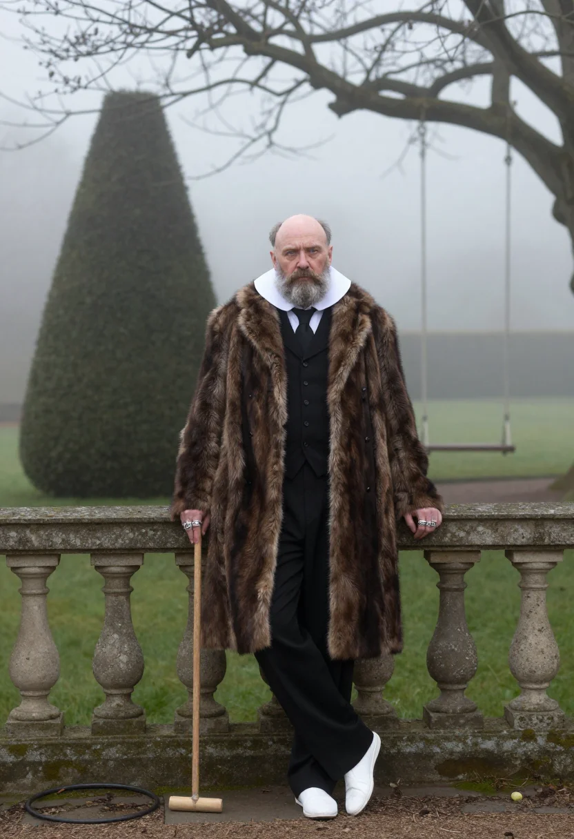 AI gorey drawing room sample — portrait of a man, half-length portrait of a tall Western-Eu