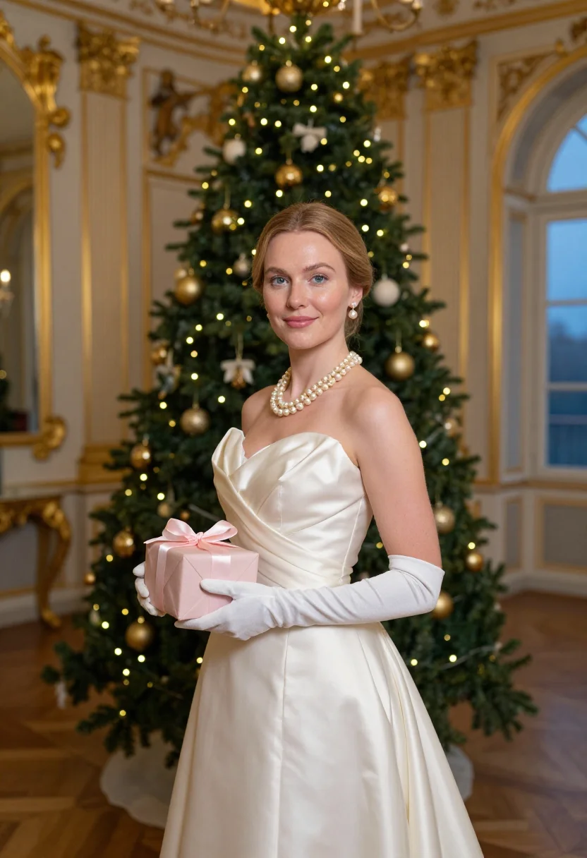 AI grace de monaco noel sample — portrait of a woman, half-length portrait of a Western-Europ