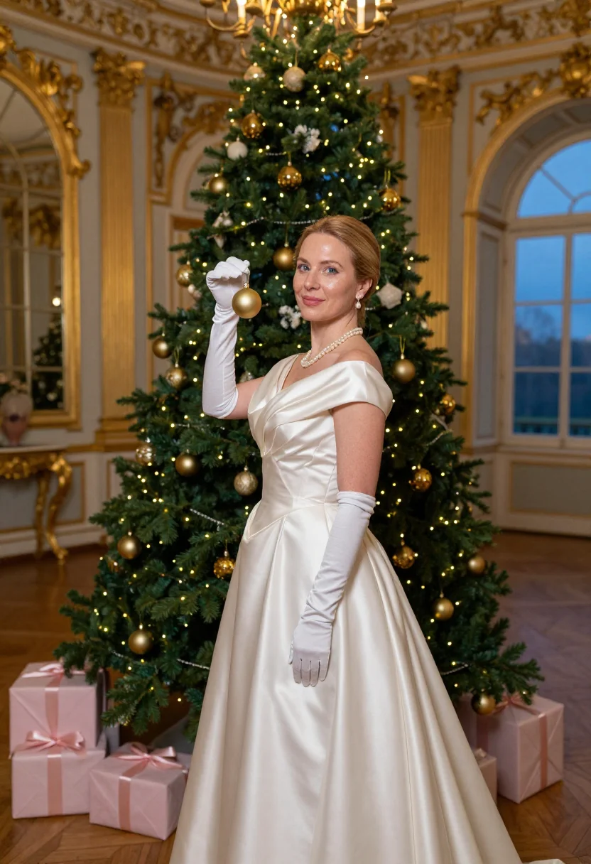 AI grace de monaco noel sample — portrait of a woman, three-quarter-length portrait of a West