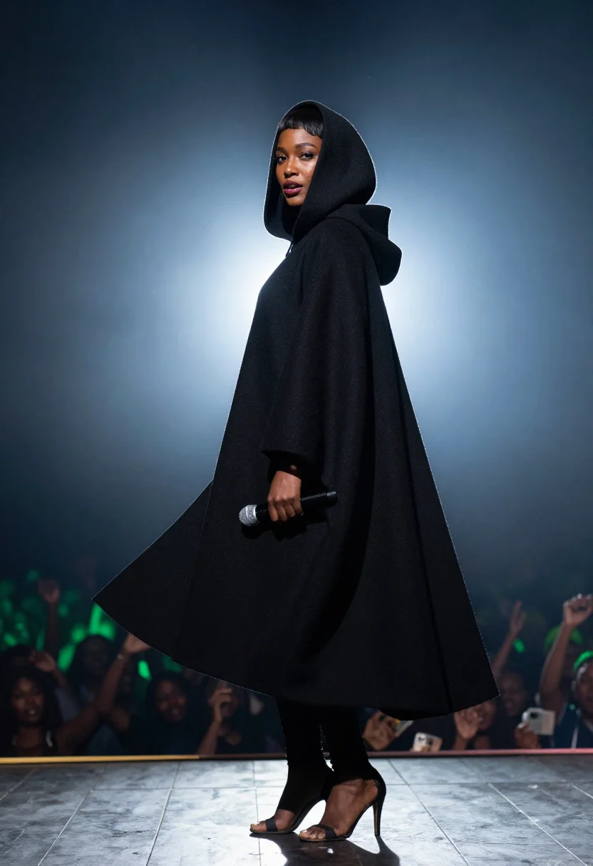 AI grace jones sample — portrait of a woman, three-quarter-length portrait of a woma