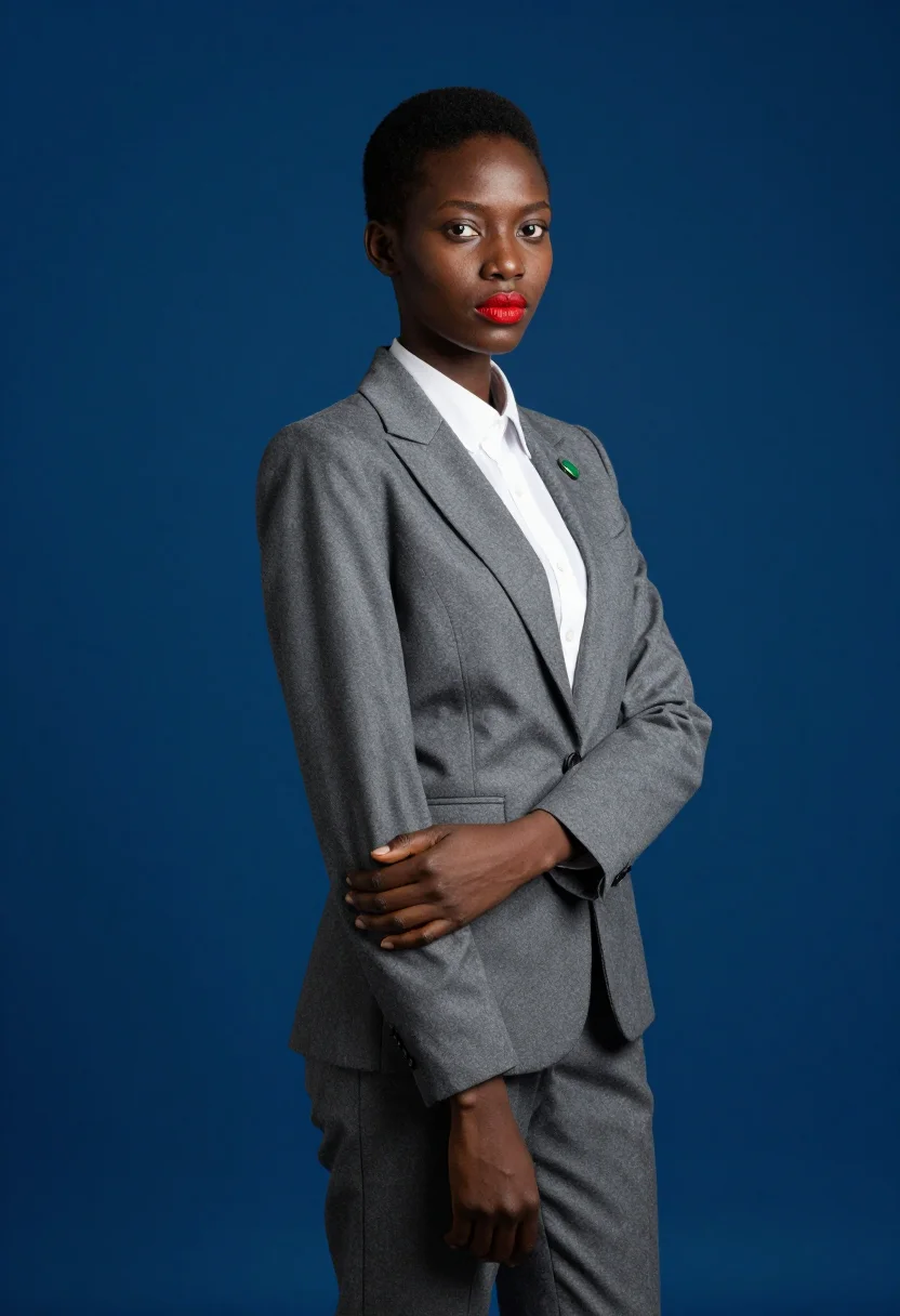 AI grace jones sample — portrait of a woman, half-length portrait of a woman of Jama