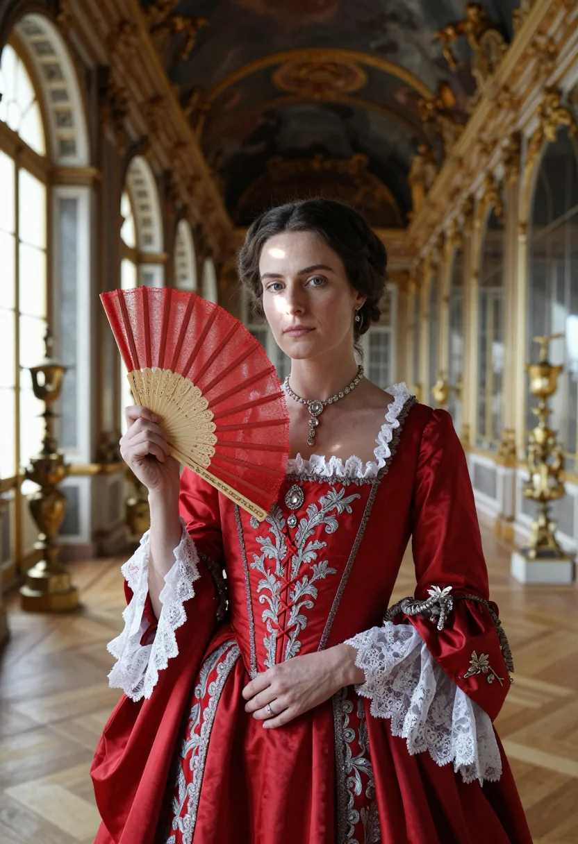 AI grand habit sample — portrait of a woman, chest-up portrait of a Western-European