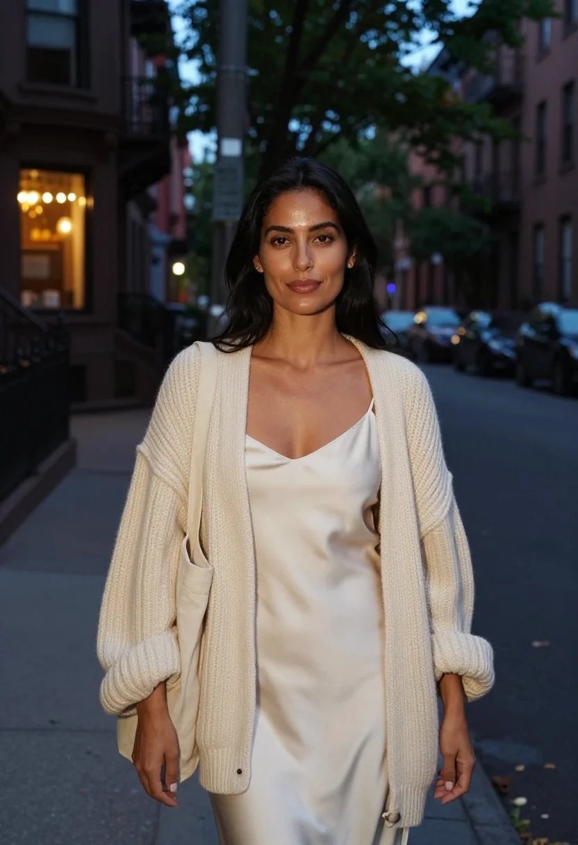 AI greta lee past lives east village cream sample — portrait of a woman, a Greek-American woman in her late thir