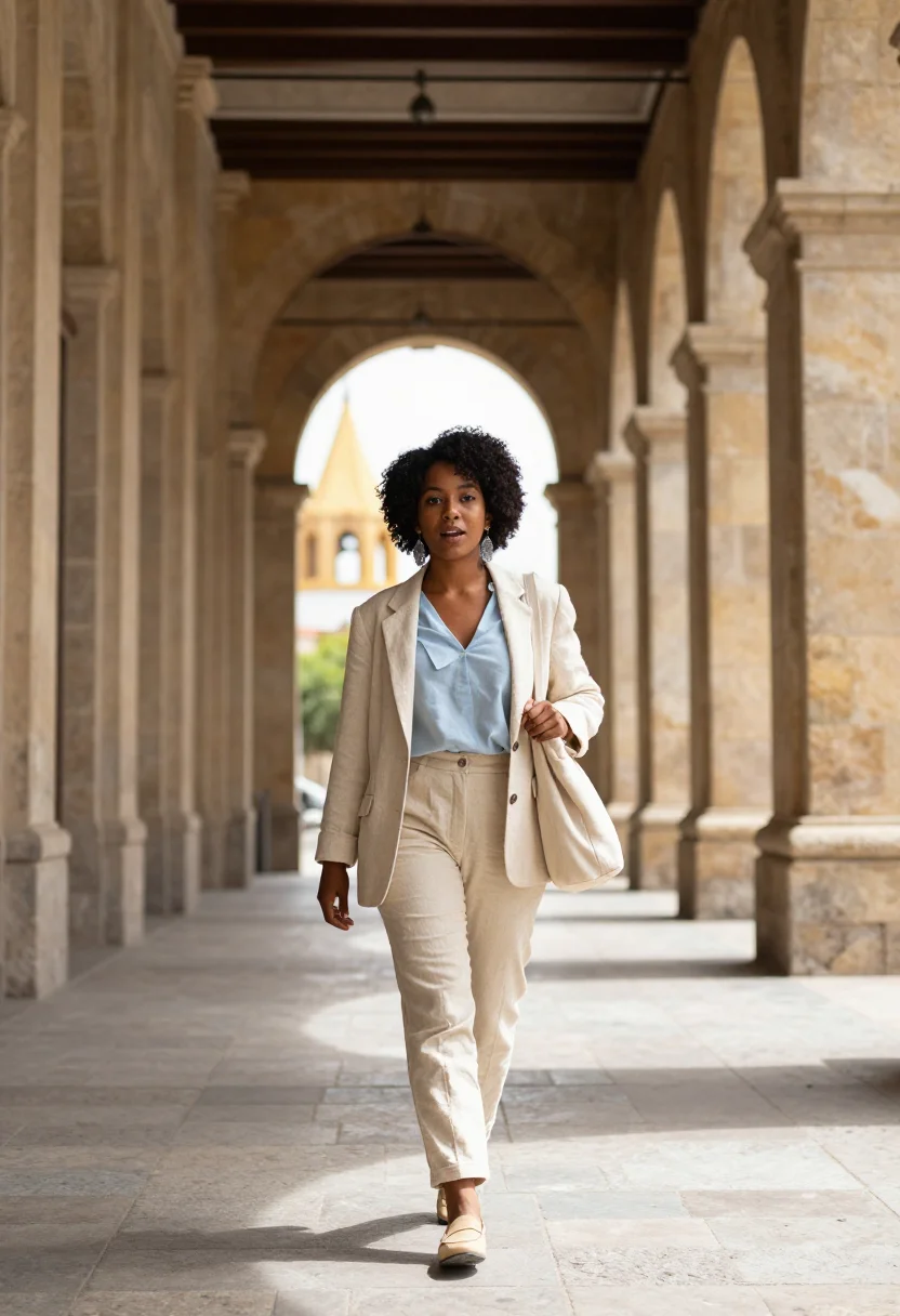 AI guadalajara tech sample — portrait of a woman, full-length portrait of an Afro-Mexican