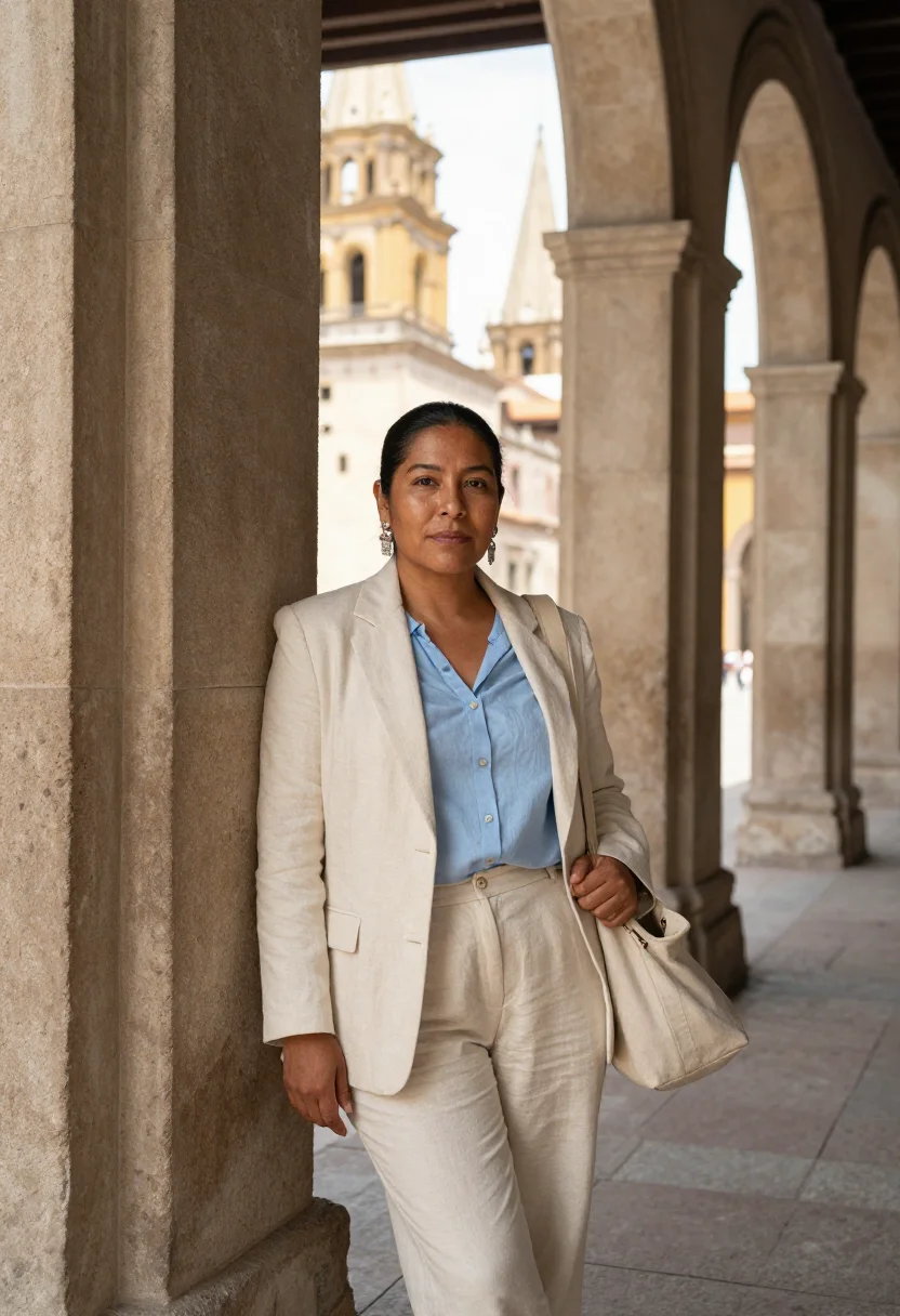 AI guadalajara tech sample — portrait of a woman, three-quarter-length portrait of a mest