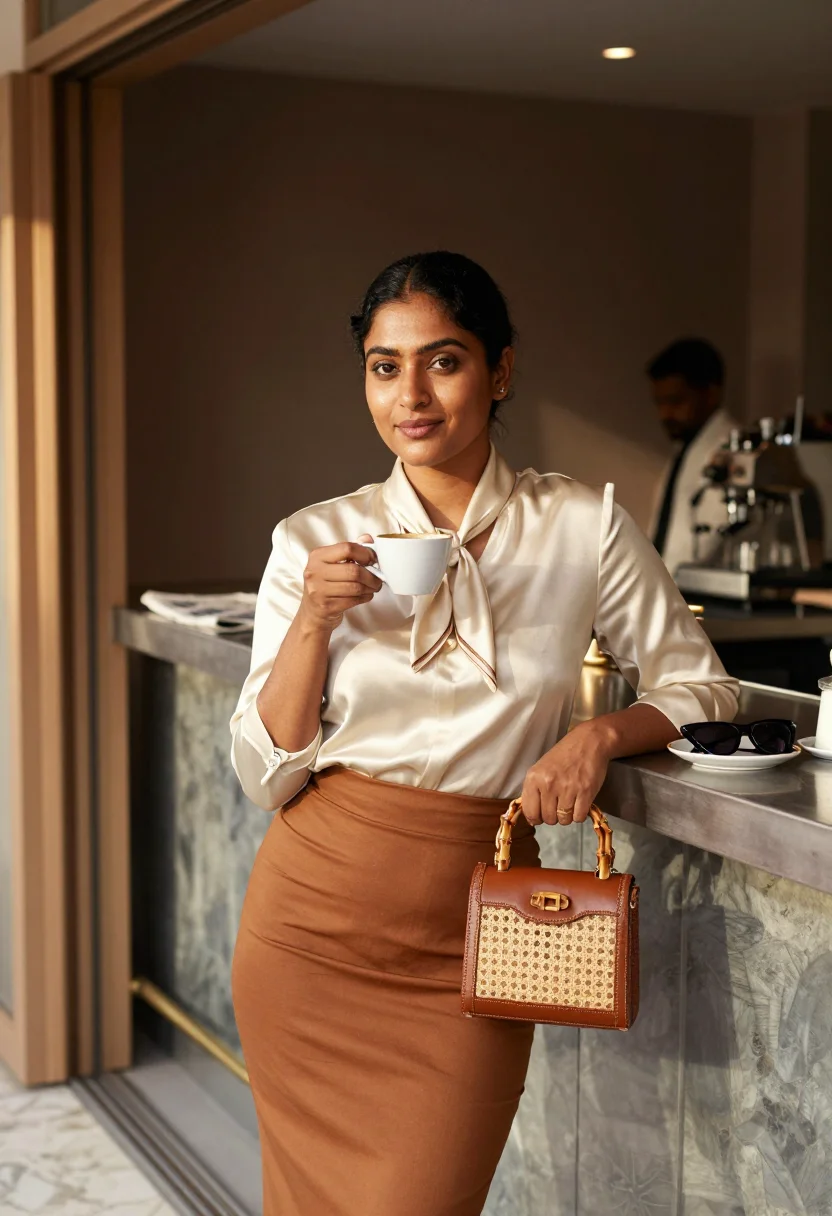 AI gucci bamboo sample — portrait of a woman, close portrait of an Indian woman with