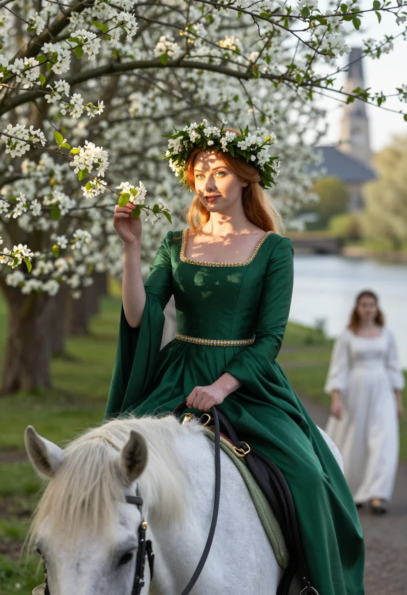 AI guinevere sample — portrait of a woman, half-length portrait of a Western-Europ
