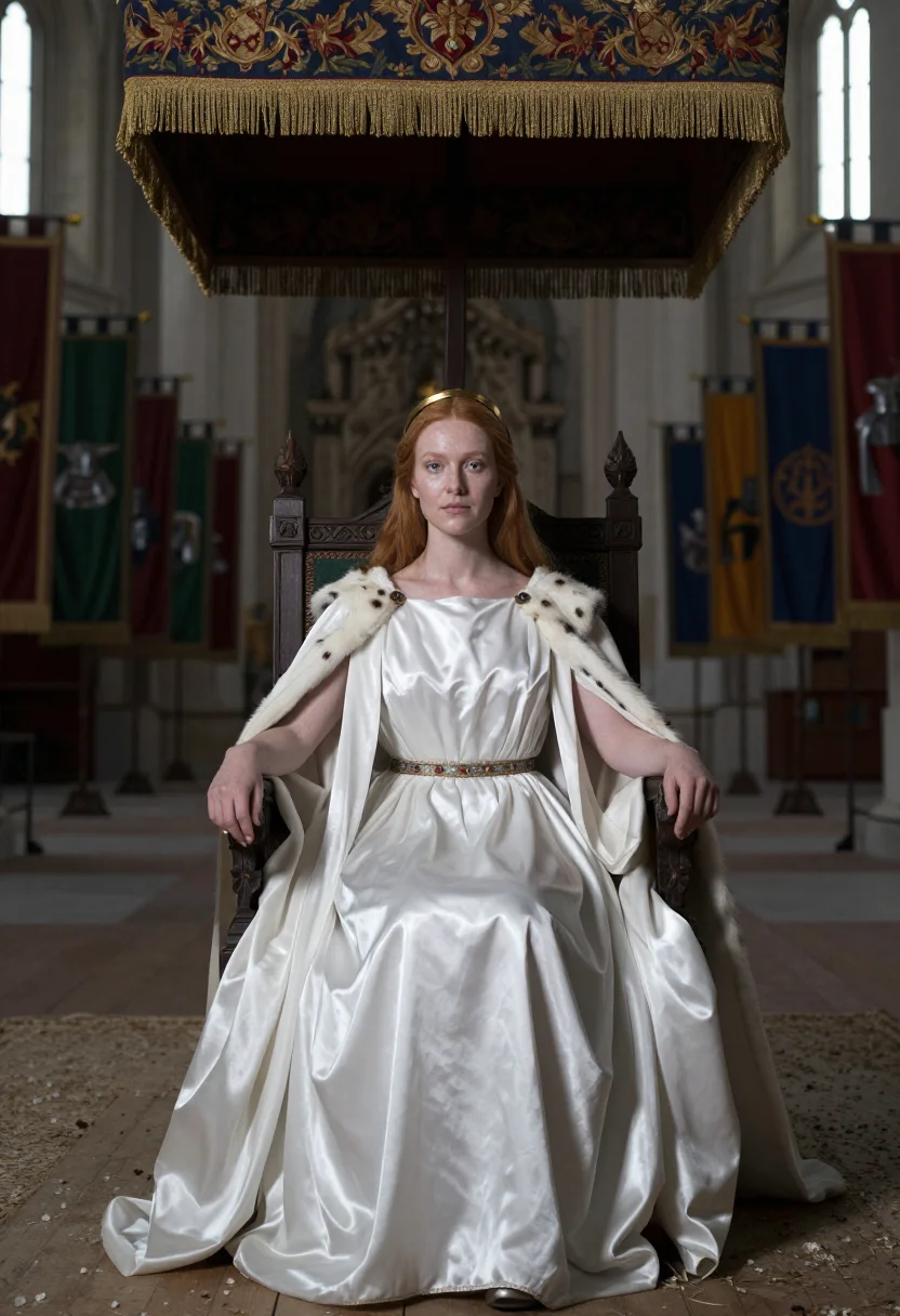 AI guinevere sample — portrait of a woman, three-quarter-length portrait of a West