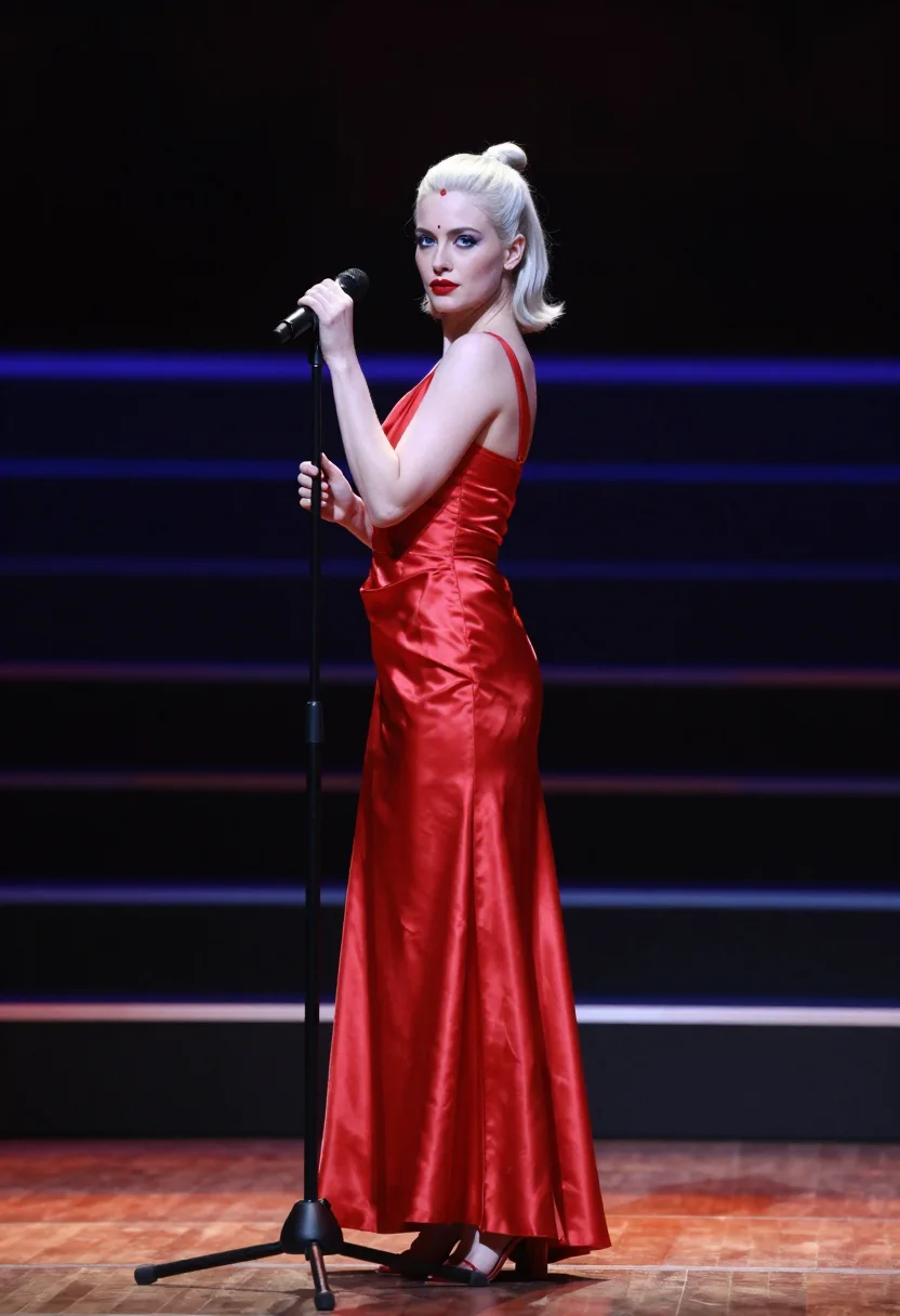 AI gwen stefani tragic kingdom sample — portrait of a woman, half-length portrait of a Western-Europ