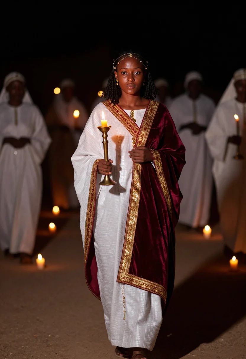 AI habesha bride sample — portrait of a woman, full-length portrait of a young Ethiopi