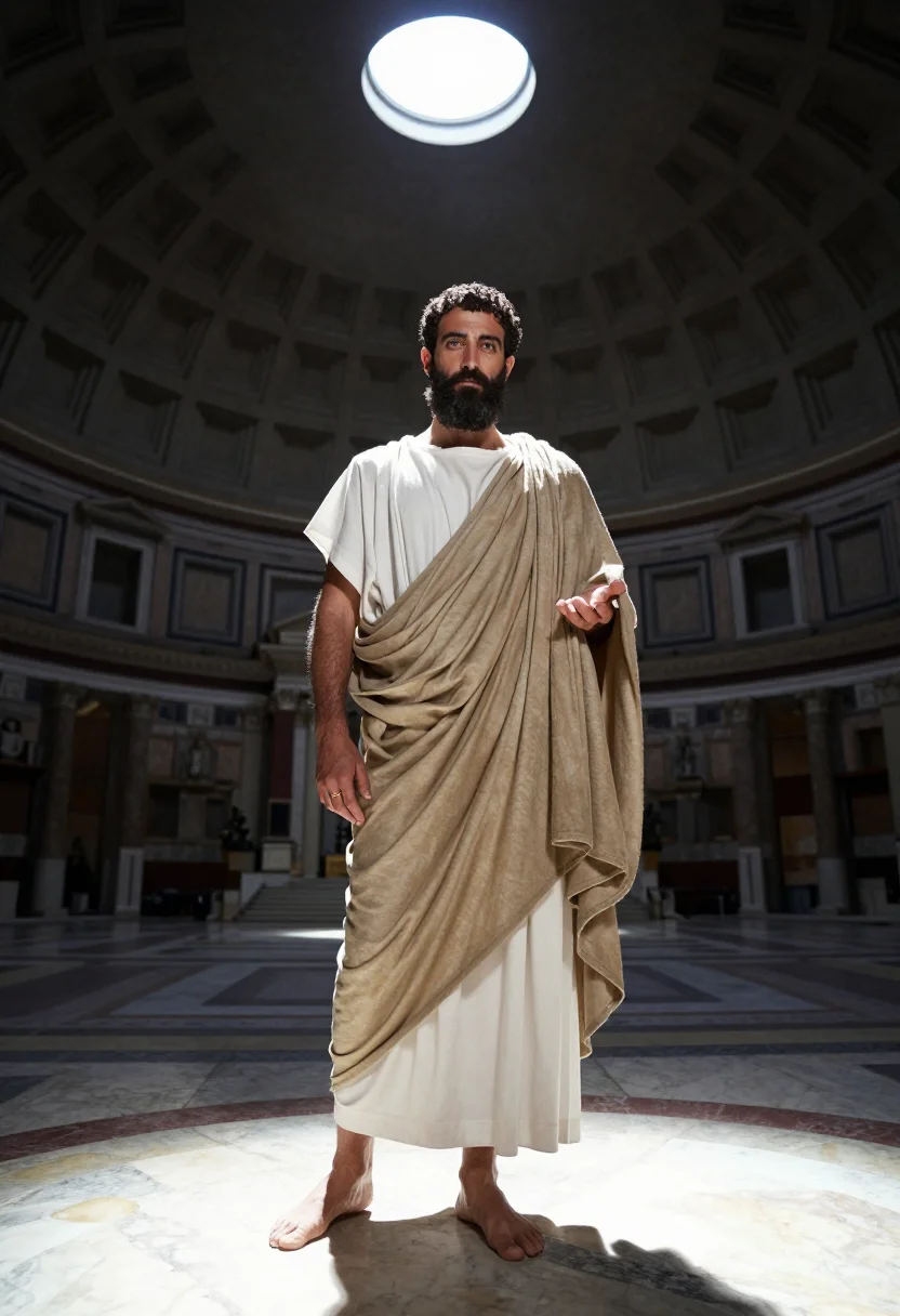 AI hadrian sample — portrait of a man, full-length portrait of a Mediterranean m