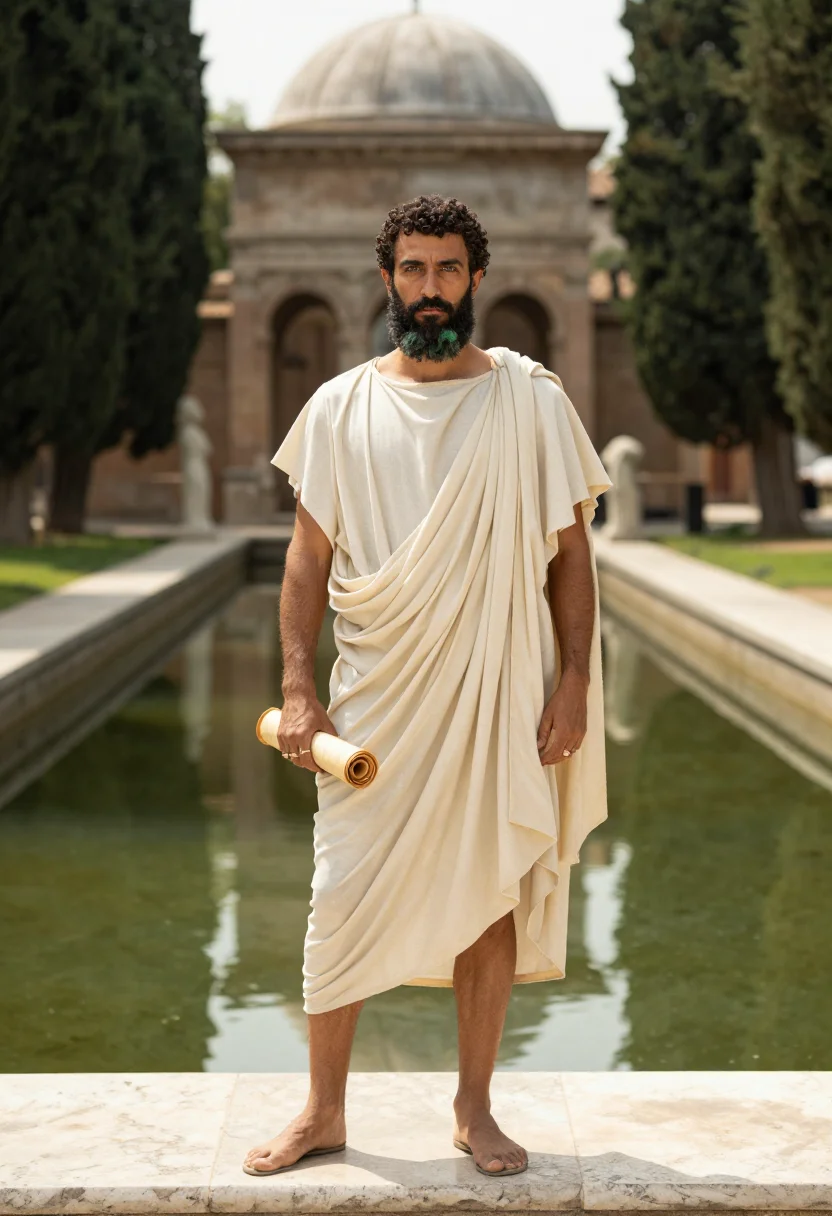 AI hadrian sample — portrait of a man, full-length portrait of a Mediterranean m