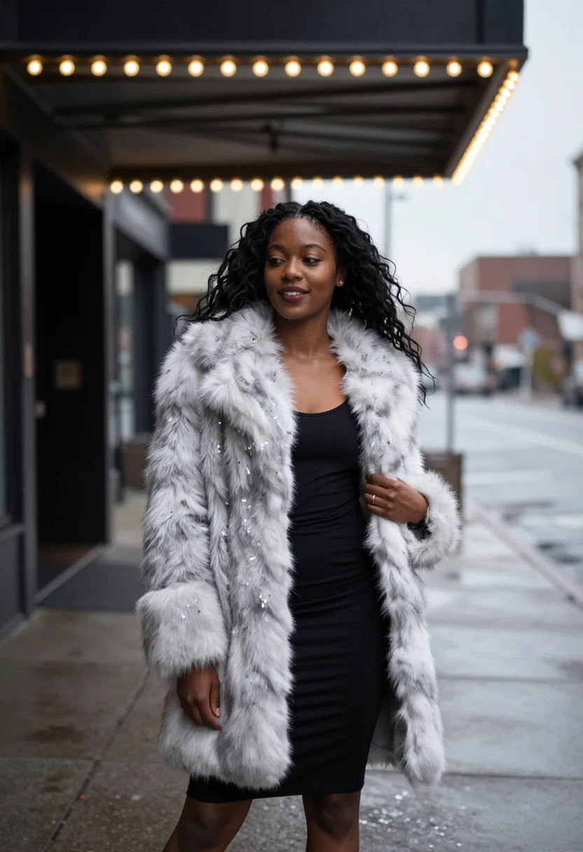 AI halston 54 midnight sample — portrait of a woman, close portrait of an Ethiopian-American
