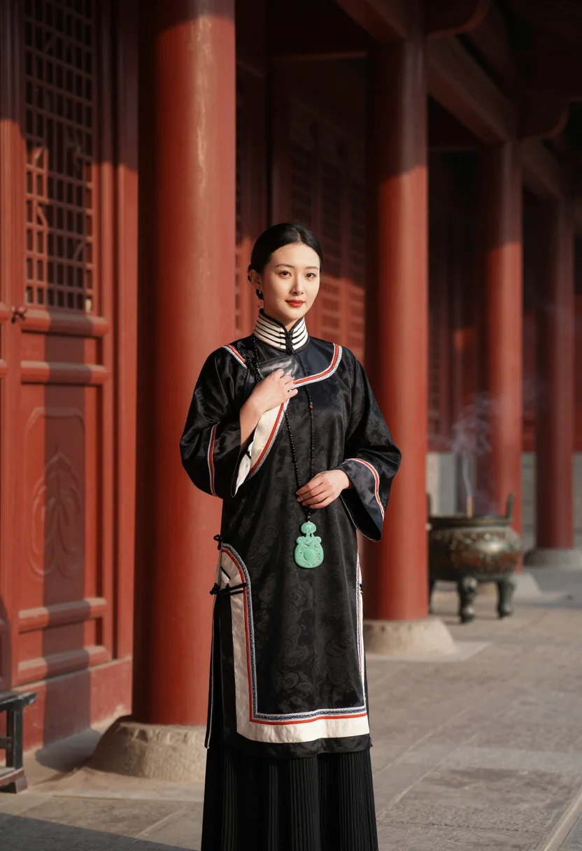 AI han quju sample — portrait of a woman, three-quarter-length portrait of a Chin