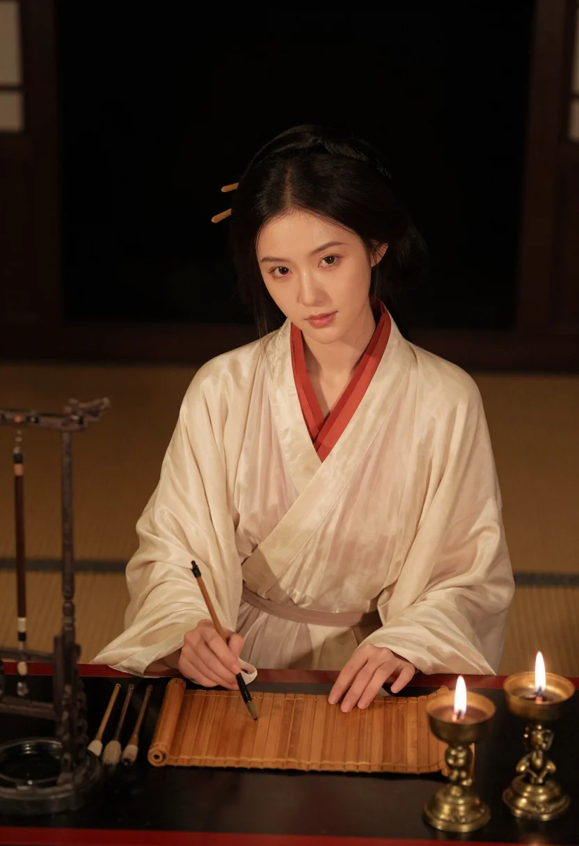 AI han quju sample — portrait of a woman, half-length portrait of a Chinese woman