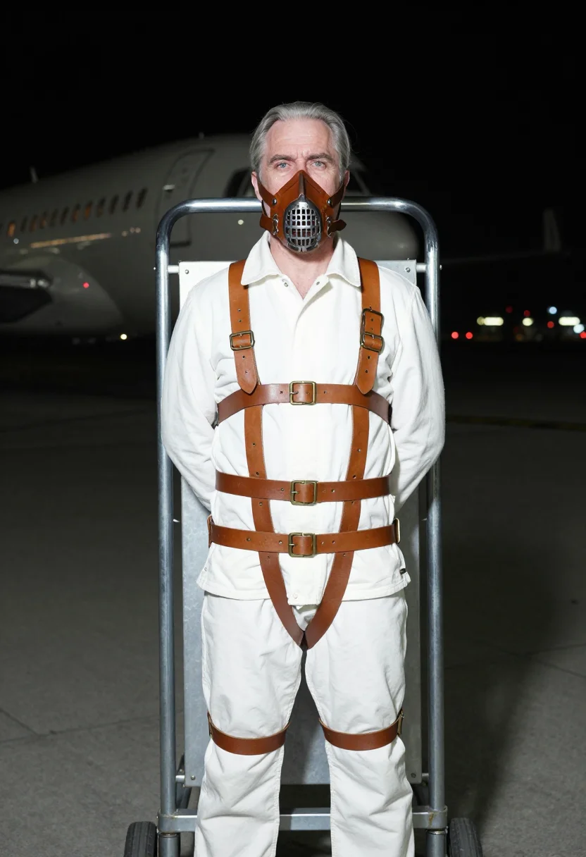 AI hannibal lecter sample — portrait of a man, low-angle three-quarter-length portrait o