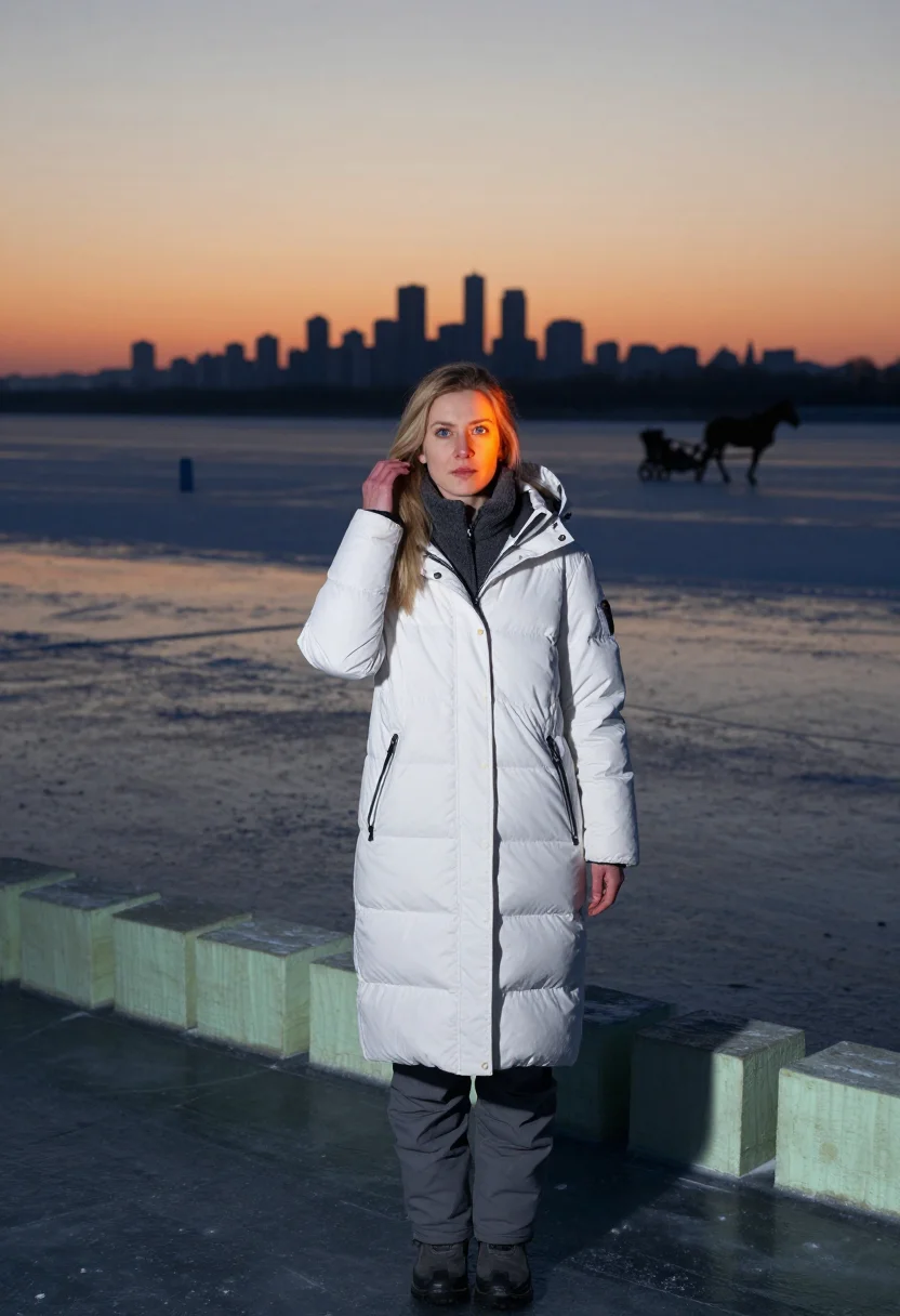AI harbin ice sample — portrait of a traveller, half-length portrait of a Western-E
