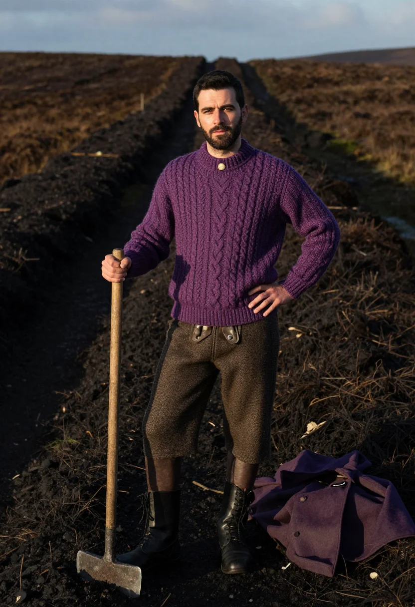 AI harris heather sample — portrait of a man, full-length standing portrait at chest he