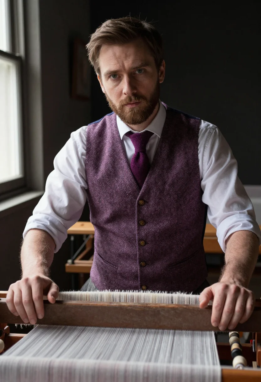 AI harris heather sample — portrait of a man, close portrait from the chest up of a Wes