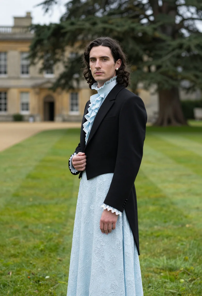 AI harry styles vogue 2020 sample — portrait of a man, three-quarter-length portrait of a Wester