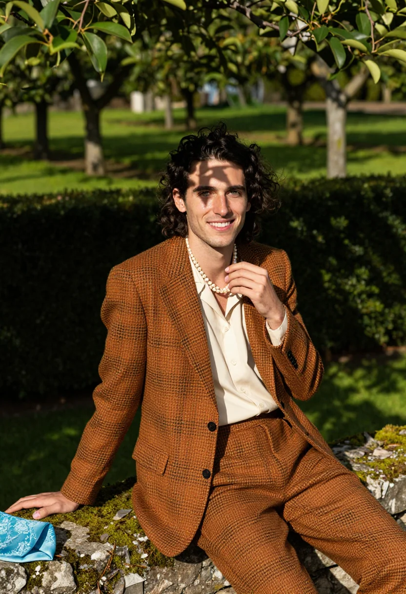 AI harry styles vogue 2020 sample — portrait of a man, half-length portrait of a Western-Europea